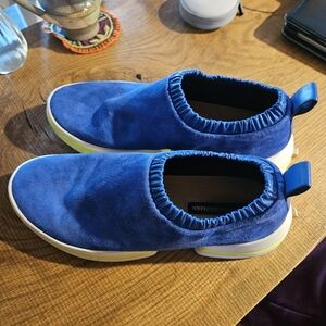 Stuart Weitzman 612 sneakers size 9 royal blue and yellow